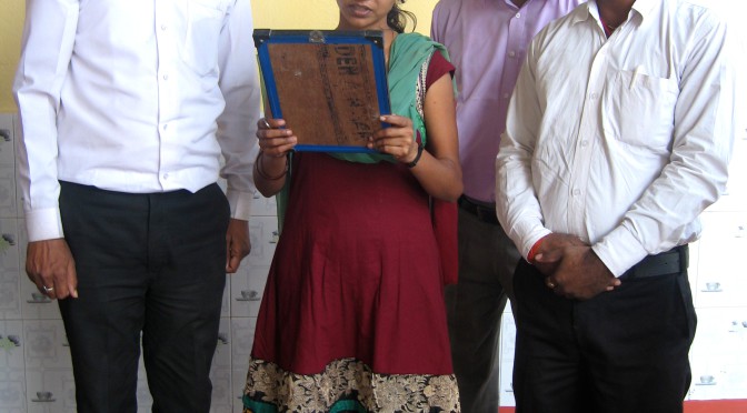 Une école à Bodh Gaya - Lecture du serment