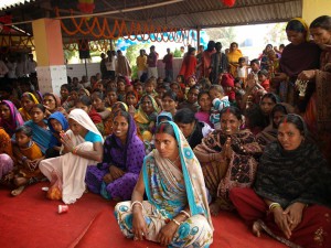 Une école à Bodh Gaya : Les parents des élèves