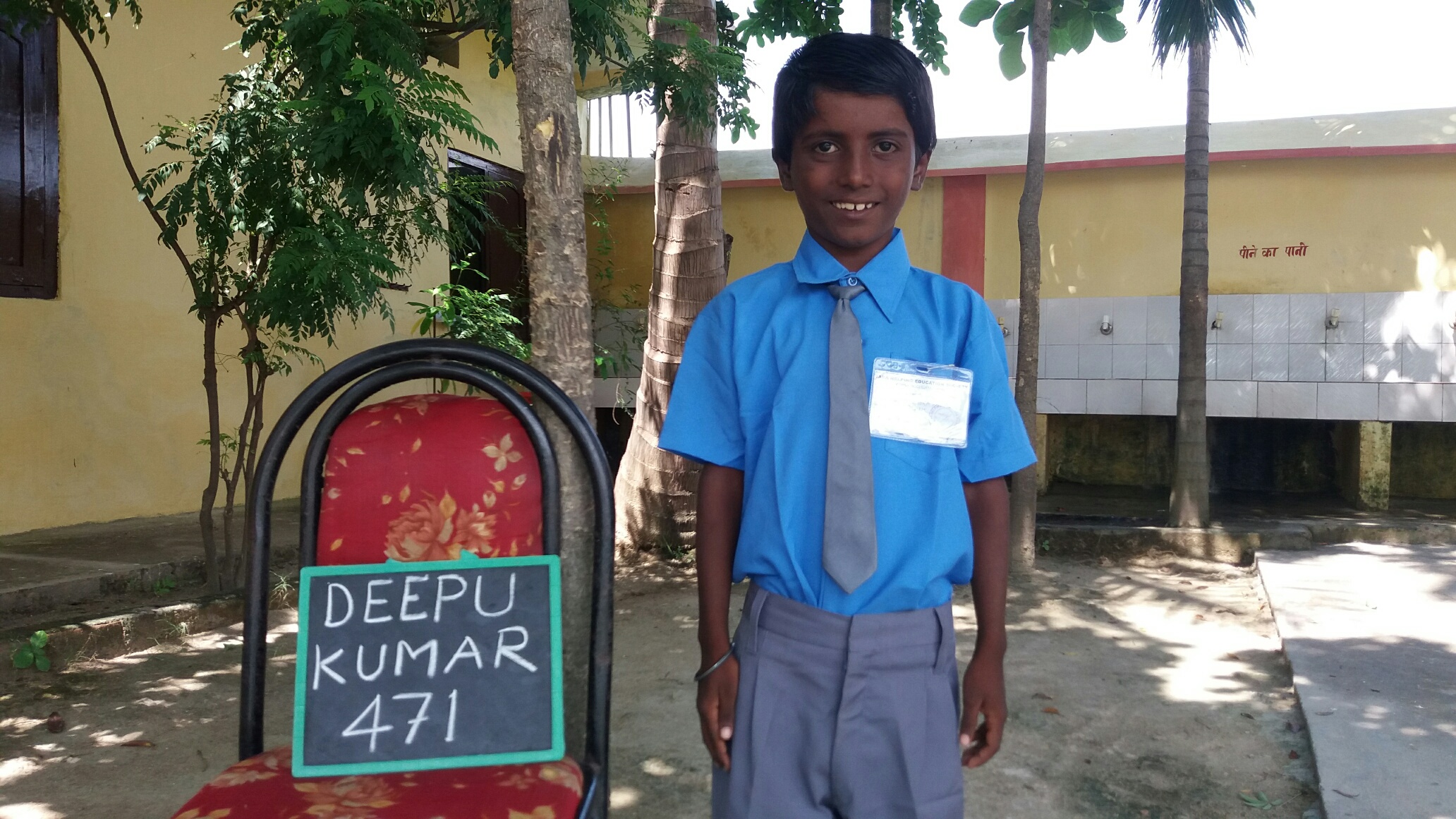 Une école à Bodh Gaya - inscription d'un nouvel élève