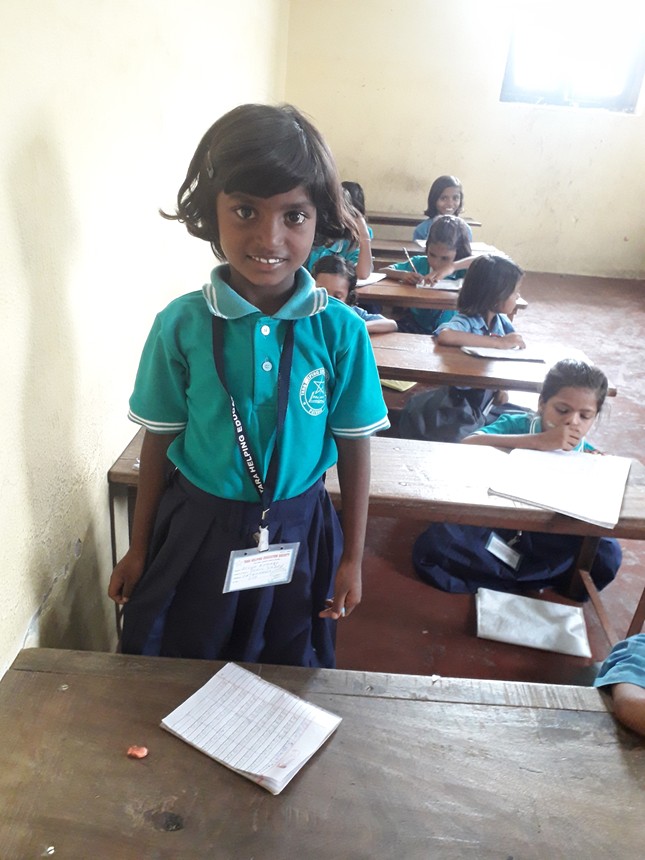 Une école à Bodh Gaya 2019 - Une élève
